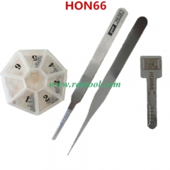 HON66  Key model,ajust into a new key, and then use key cutting machine to cut