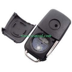 For VW Tiguan Golf Sagitar Polo MK6 3 Buttons Flip Remote  Key Shell