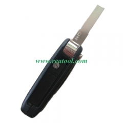 For Fiat 3 button remote key blank black one