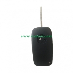 For Fiat 2 button remote key blank black one