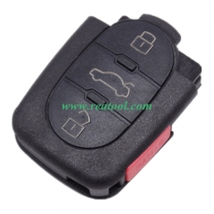 For Audi 3+1 buttons remote key blank part with sm