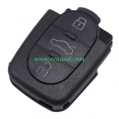 For Audi 3 buttons remote key blank part with big 