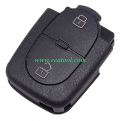 For Audi 2 buttons remote key blank part  with big
