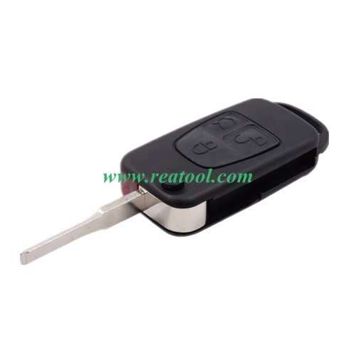 For Benz 3 button flip key blank with 2 track blade