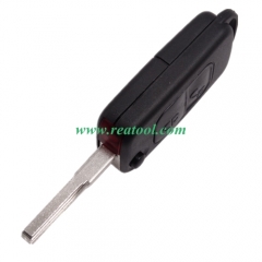 For Benz 2 button flip key blank with 2 track blade