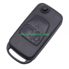 For Benz 3 button flip key blank with 2 track blade