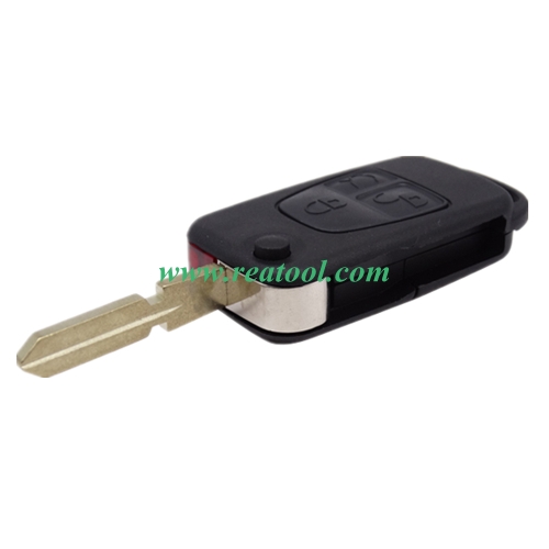 For Benz 3 button flip key blank with 4 track blade