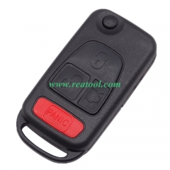 For Benz 3+1 button flip key blank with 2 track blade