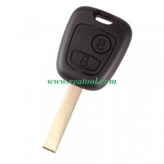 For Cit-roen 2 button remote key blank with HU83 b