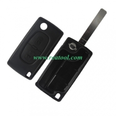 For Cit-roen 307 2 buttons  flip key shell  the blade is VA2 model 