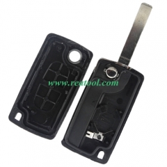 For Cit-roen 307 2 buttons  flip key shell  the blade is VA2 model 