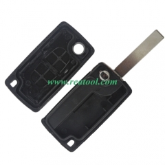 For Cit-roen 407 2 buttons  flip key shell  the blade is HU83 model 