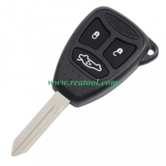 For Chry-sler / Dodge/  Jeep 3 Button Big Hole Remote Key Shell