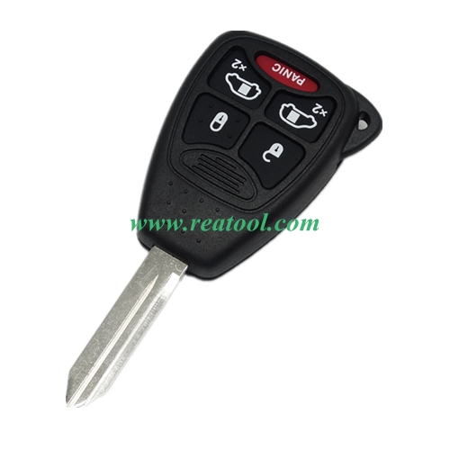 For Chry-sler / Dodge/  Jeep 4+1 Button Remote  Key Shell