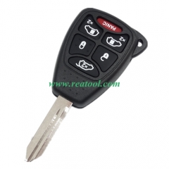 For Chry-sler / Dodge/  Jeep 5+1 Button Remote Key Shell