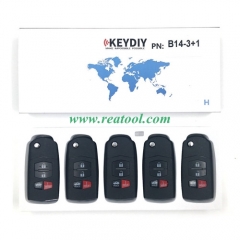 KEYDIY B14-3+1 For KD900/KD900+/URG200 Key Programmer B Series Remote Control