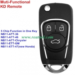 Multi-functional Universal Remote Key KEYDIY NB22-3 Remote Car Key For KD900+/URG200/KD-X2/KD MINI Key Programmer NB Series Remote Control