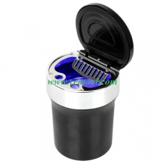 Car ashtray with LED and compass