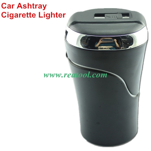 Portable LED Light Car Ashtray Cigarette Lighter Universal Cigarette Cylinder Holder With USB Charge Car Styling