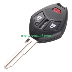 For Mit-subishi 2+1 buttons remote key shell with 