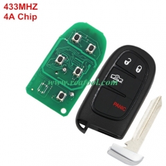 For Jeep  keyless  remote key with 434mhz with 4A 