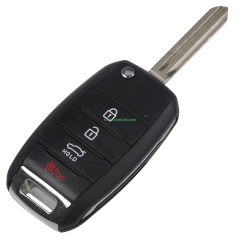 For KIA 3+1 button flip remote key blank with right blade