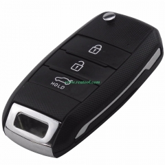 For KIA 3 button flip remote key blank with right blade