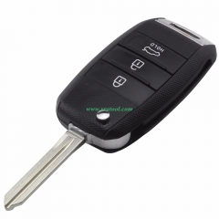 For KIA 3 button flip remote key blank with right 