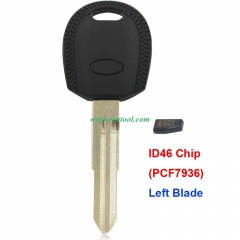 For Kia transponder key with left blade  7936chip INSIDE