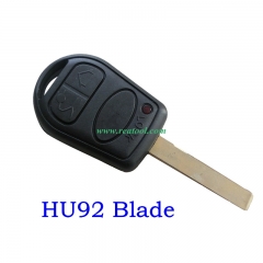 For Landrover 3 button remote key blank with HU92 