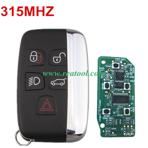 For Landrover keyless smart key 4+1 button 315MHZ with 7945 chip , Type49 (Hitag Pro)