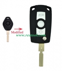 For BMW Flip remote key blank with 4 track