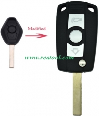 For BMW Flip remote key blank with 2 track