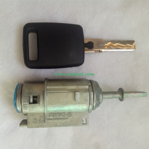 Auto left door lock cylinder for Aud-i A6 with 1 pcs key shell