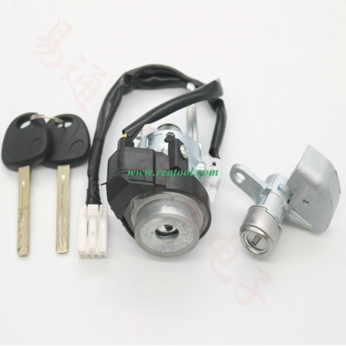 Full Set Car Lock Cylinder For Hyunda-i NEW Tucso-n ignition door Lock Set Centrol lock cylinder