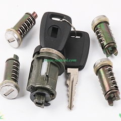 Car Ignition lock cylinder full set door lock cylinder for Fia-t Ducat-o Vertica-l Millin-g Type