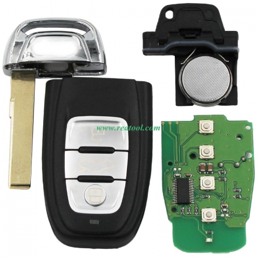For Audi 3 button keyless remote key with 868mhz For Audi A6, A8, Q3,Q5,Q7,  NPX F7945AC1500 CMK008 05 Tn616381