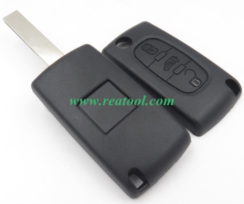 For fiat 3 buton remote key blank with battery HU83-SH3-VAN