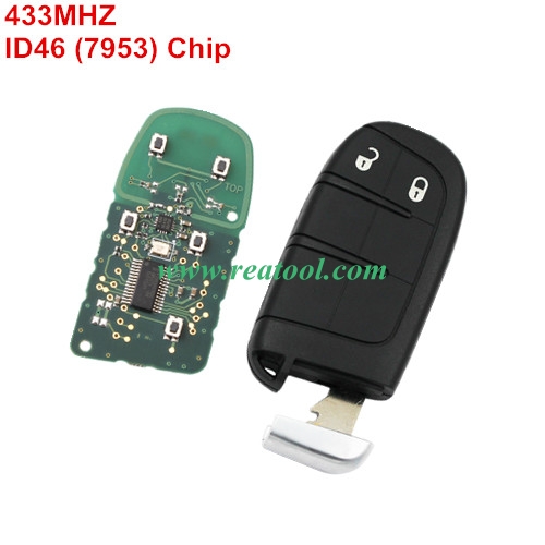 For Chry-sler keyless remote key with 434mhz with 7953  chip with 2 buttons key shell