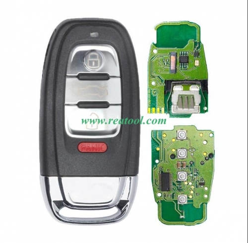 For Audi 3+1 button keyless remote key with 315mhz For Audi A6, A8, Q3,Q5,Q7,  NPX F7945AC1500 CMK008 05 Tn616381