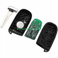 For Chry-sler keyless remote key with 434mhz with 7953  chip with 4+1 button key shell