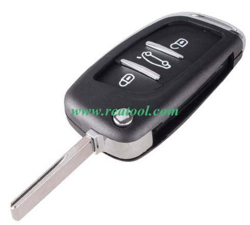 For modified  Cit-roen replacement key shell with 3 button with HU83 blade