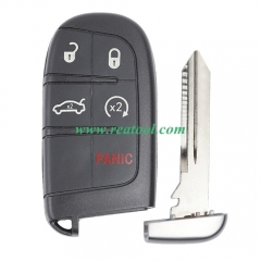 For Chry-sler 4+1 button  remote key shell with bl