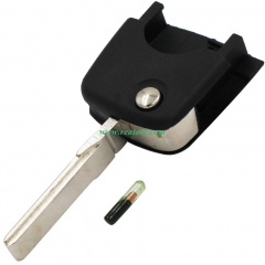 For Audi hu66-remote key head with ID48  Crystal chip inside