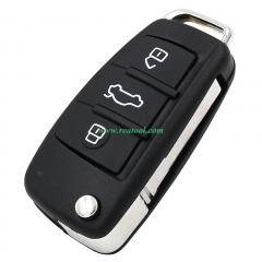For  Audi A3 TT 3 button remote key wth ID48 chip 434mhz  FCCID is 8PO837220D