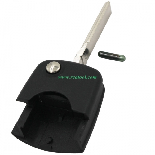 For Audi hu66-remote key head with ID48  Crystal chip inside