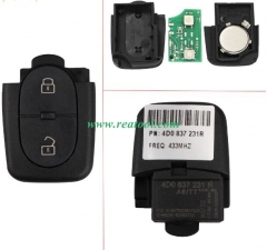 For Audi 2 button  button control remote nd the remote model number is 4DO 837 231 R  434mhz