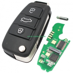 For  Audi A3 TT 3 button remote key wth ID48 chip 