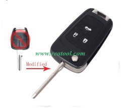 For   Chevrolet 3 button remote key shell with lef