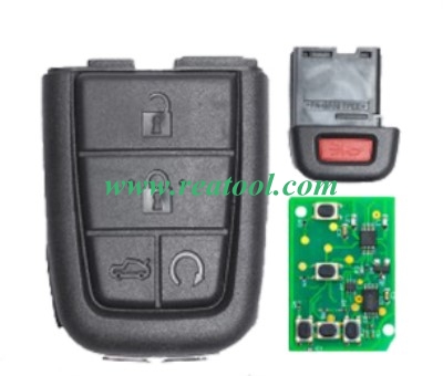 For Chevrolet black 5 button remote key with 434mhz